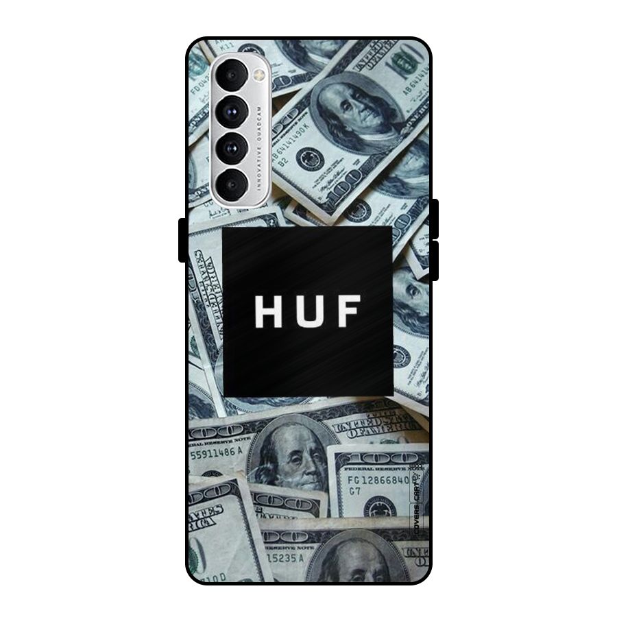 Money Life Metal Back Case for Oppo Reno4 Pro