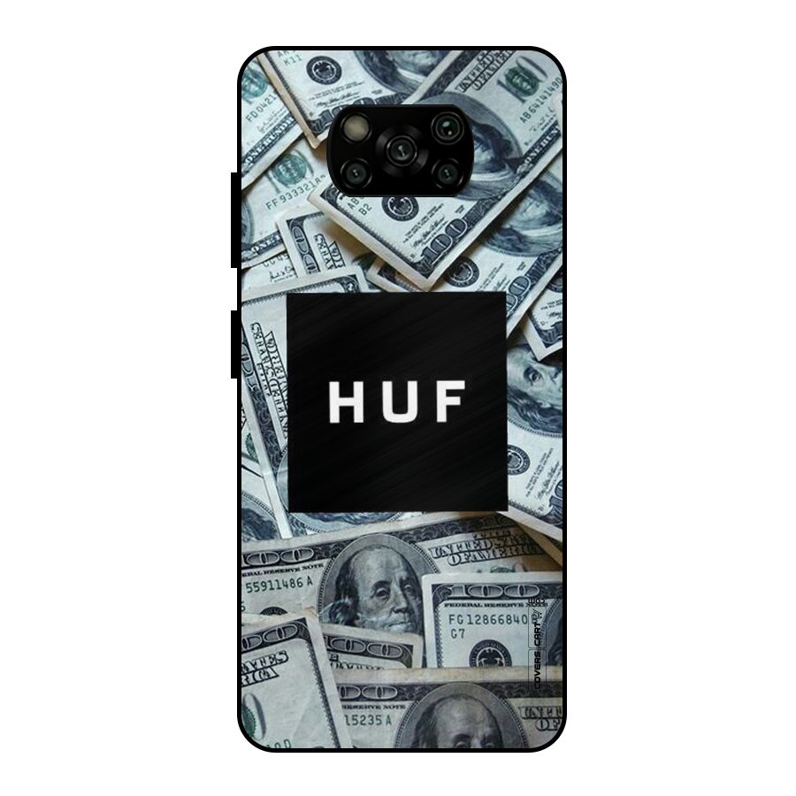 Money Life Metal Back Case for Poco X3