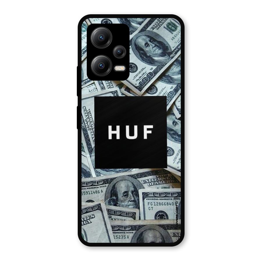 Money Life Metal Back Case for Redmi Note 12 5G