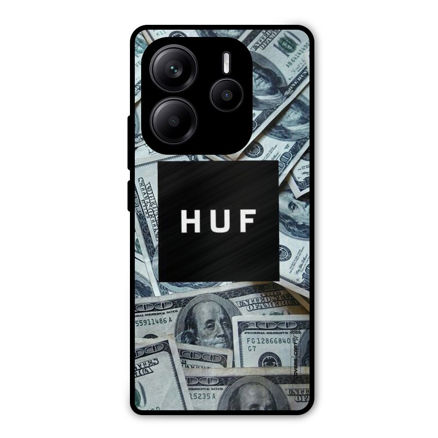 Money Life Metal Back Case for Redmi Note 14 5G