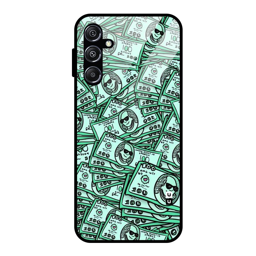 Money Swag Glass Back Case for Galaxy M34 5G