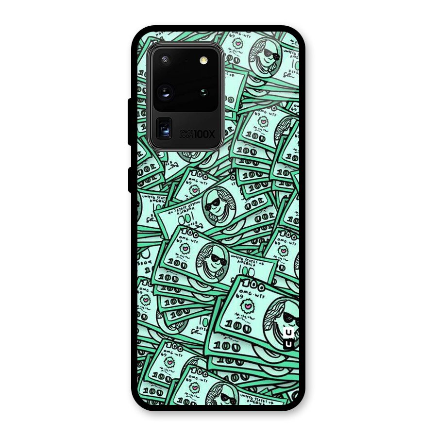 Money Swag Glass Back Case for Galaxy S20 Ultra