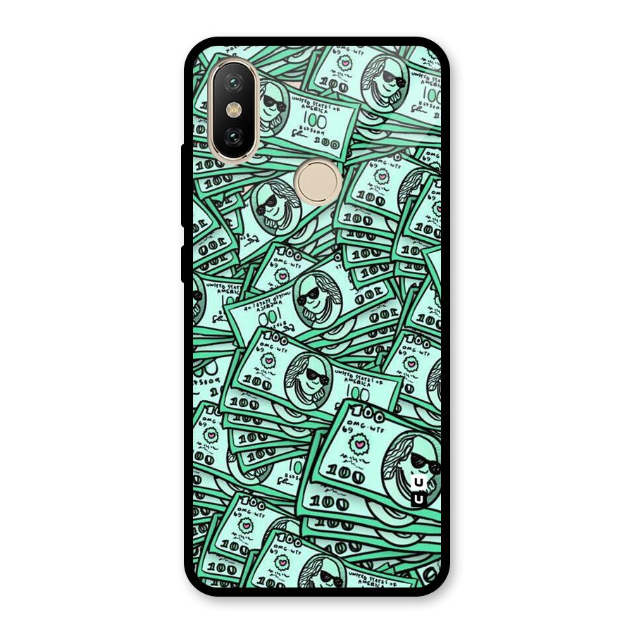 Money Swag Glass Back Case for Redmi A2