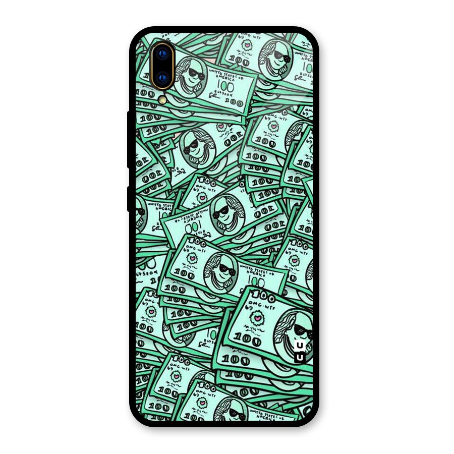 Money Swag Glass Back Case for Vivo V11 Pro