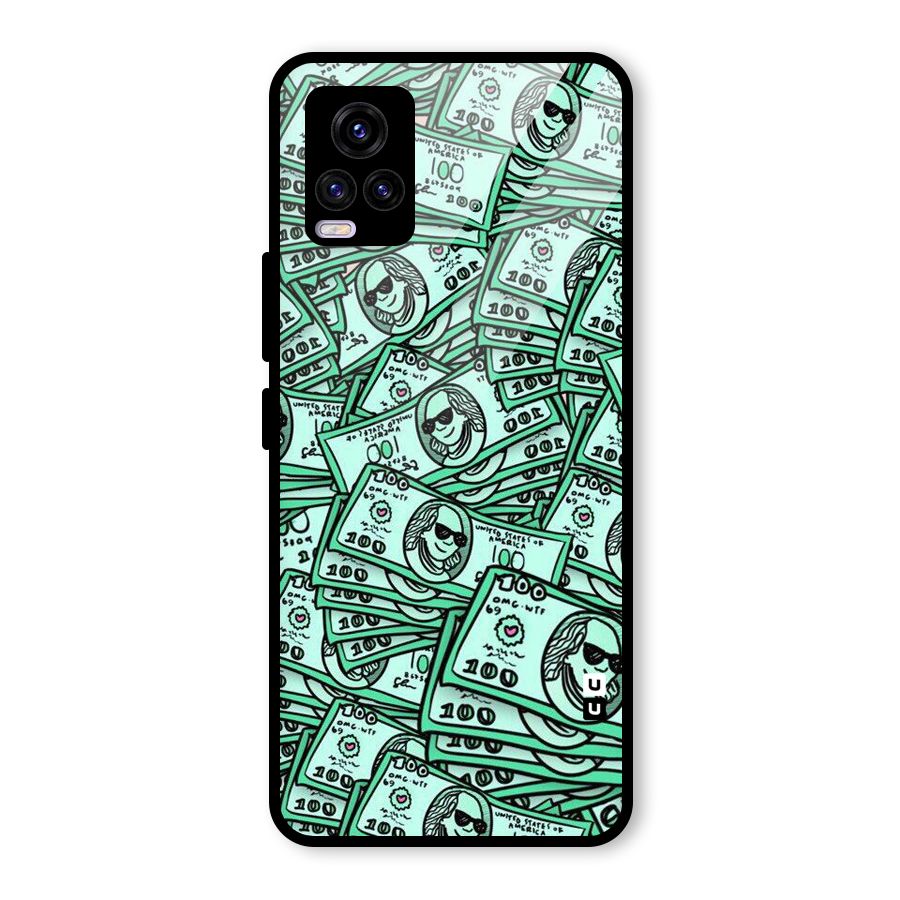 Money Swag Glass Back Case for Vivo V20 2021