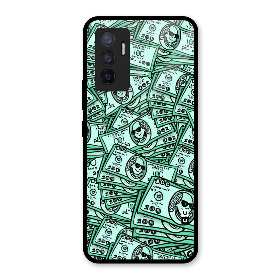 Money Swag Glass Back Case for Vivo V23e