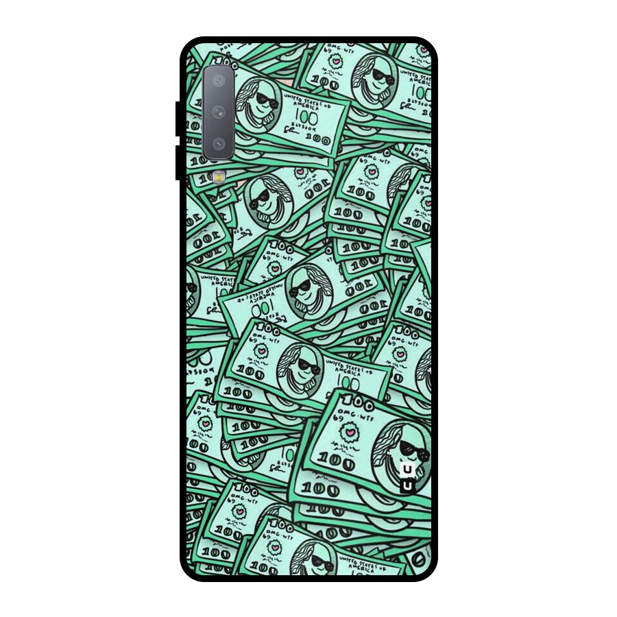 Money Swag Metal Back Case for Galaxy A7 (2018)