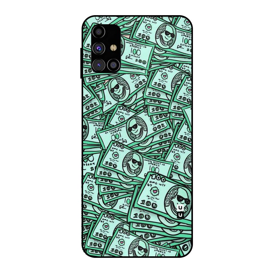 Money Swag Metal Back Case for Galaxy M31s