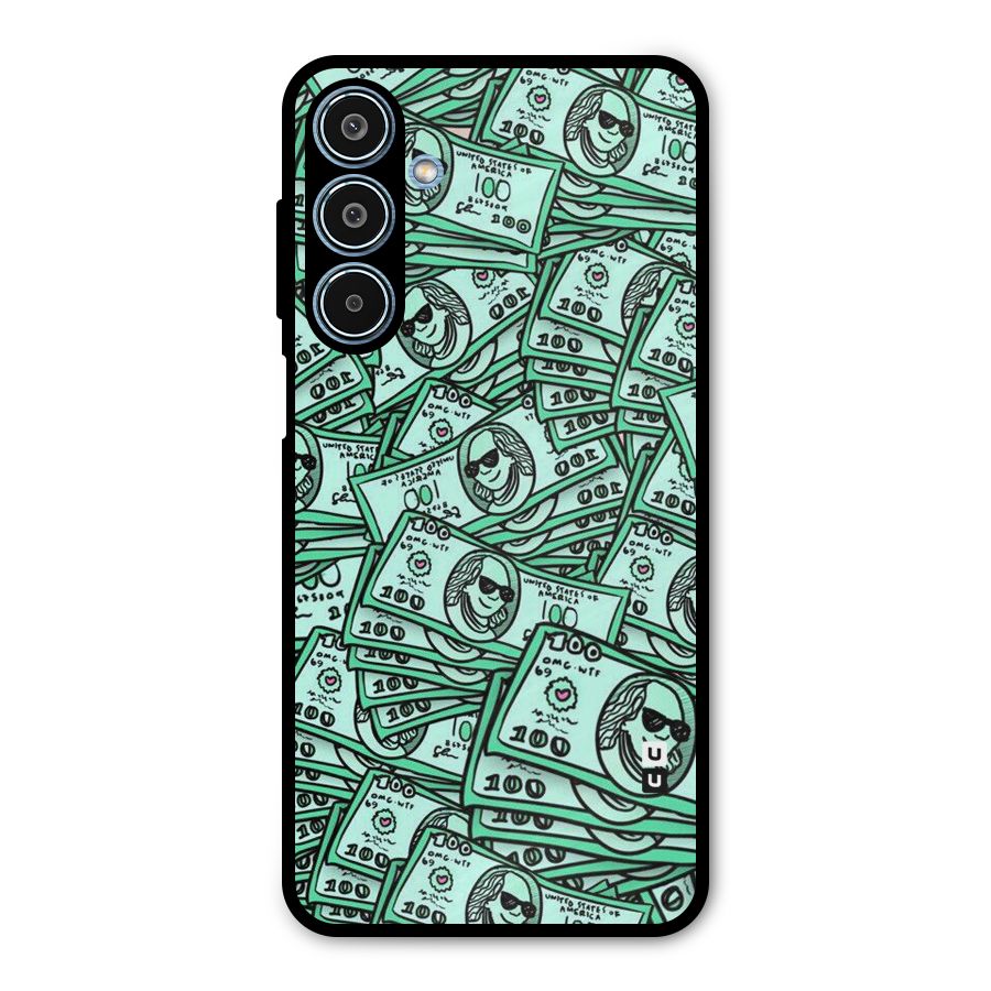 Money Swag Metal Back Case for Galaxy M35