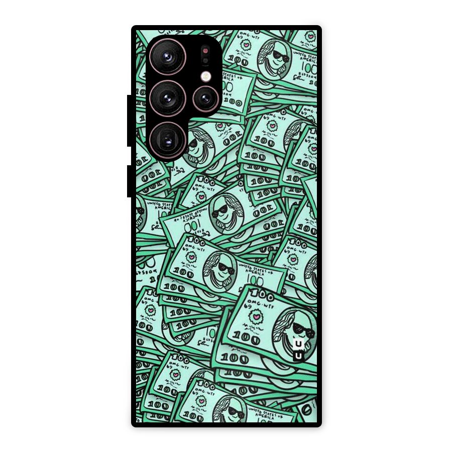 Money Swag Metal Back Case for Galaxy S22 Ultra 5G