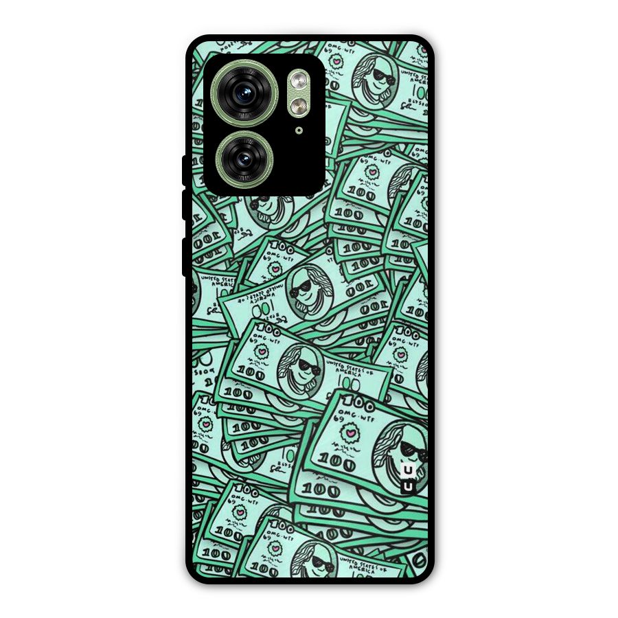 Money Swag Metal Back Case for Motorola Edge 40 5G