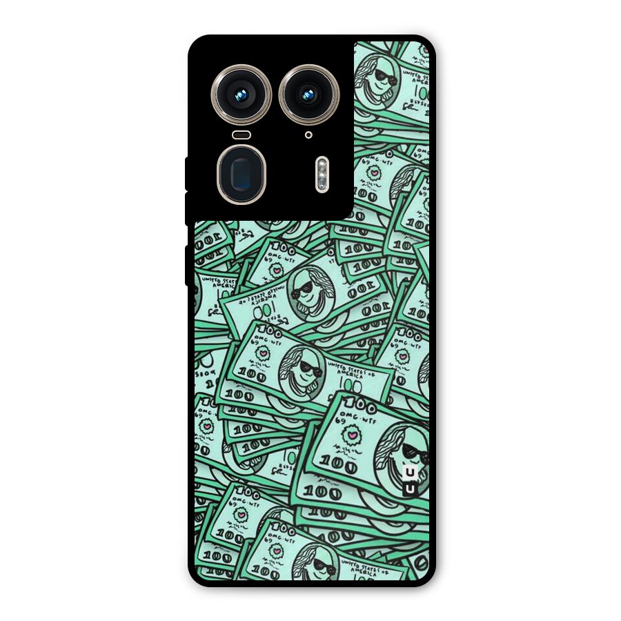 Money Swag Metal Back Case for Motorola Edge 50 Ultra