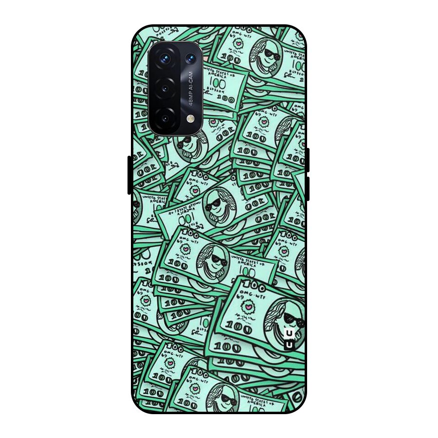 Money Swag Metal Back Case for Oppo A74 5G