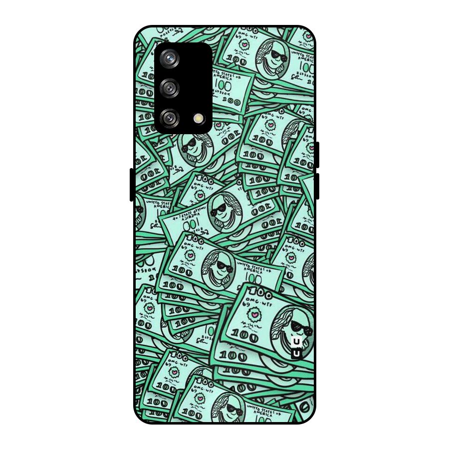 Money Swag Metal Back Case for Oppo F19