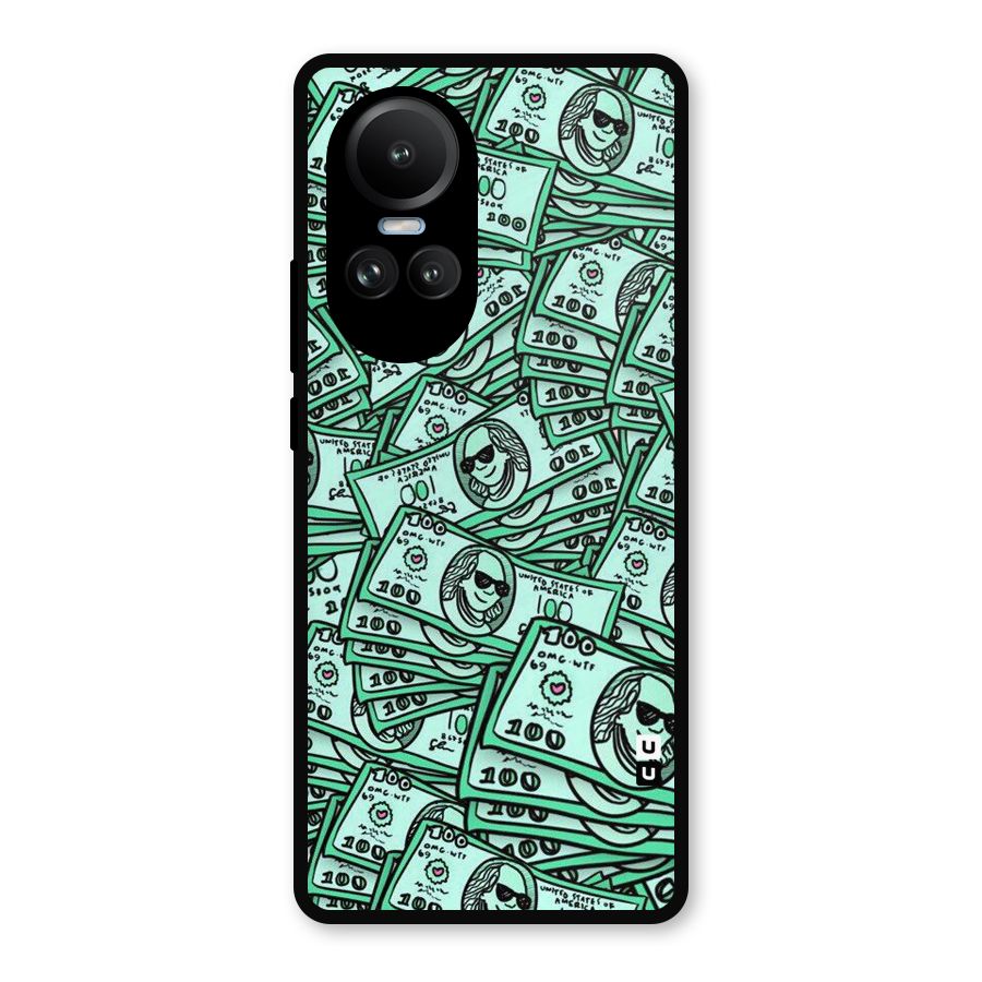 Money Swag Metal Back Case for Oppo Reno10 Pro