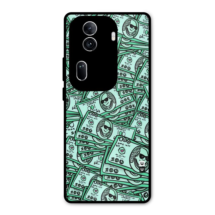Money Swag Metal Back Case for Oppo Reno11 Pro 5G