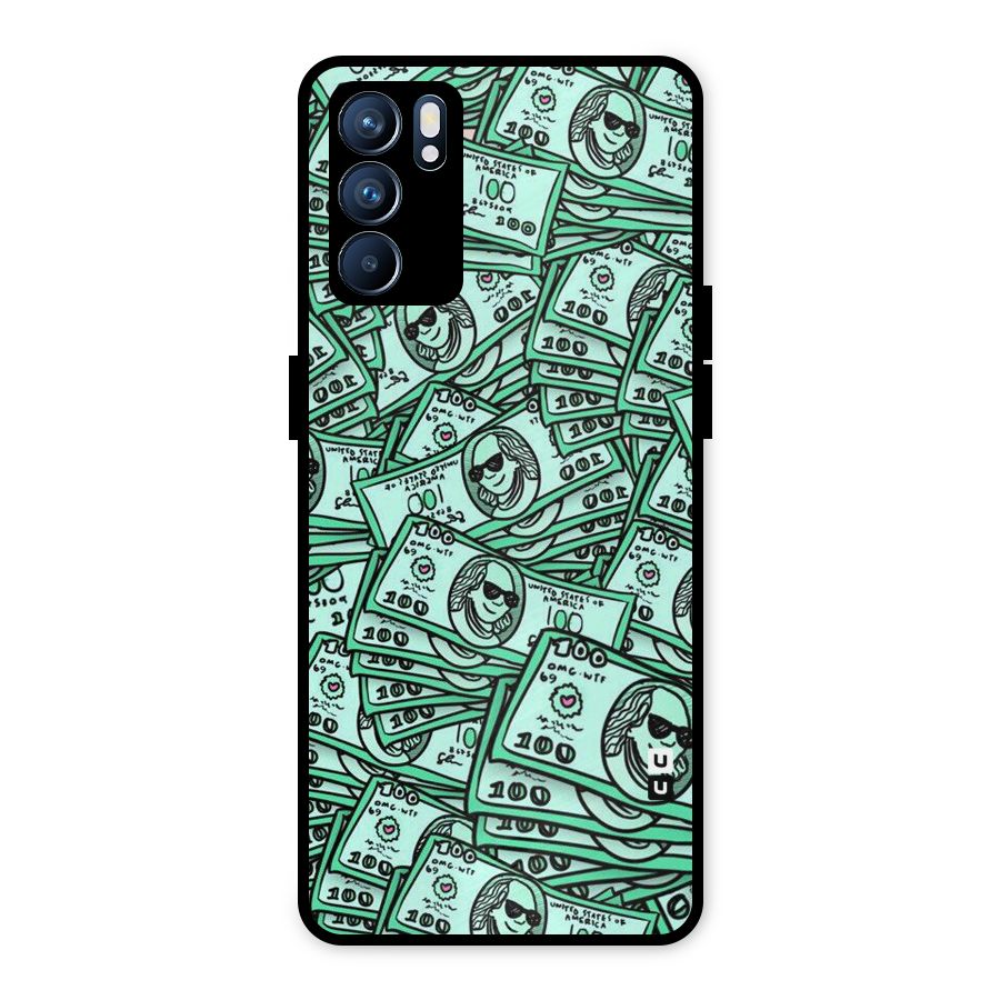 Money Swag Metal Back Case for Oppo Reno6 5G