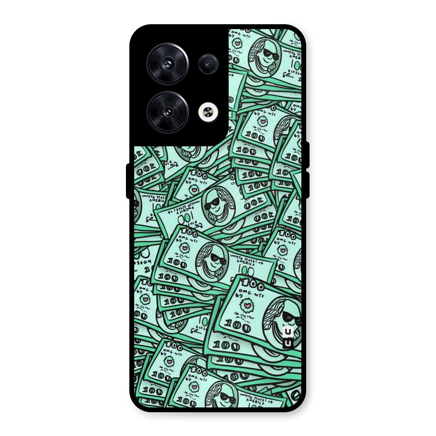 Money Swag Metal Back Case for Oppo Reno8 5G