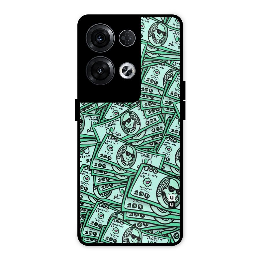 Money Swag Metal Back Case for Oppo Reno8 Pro 5G