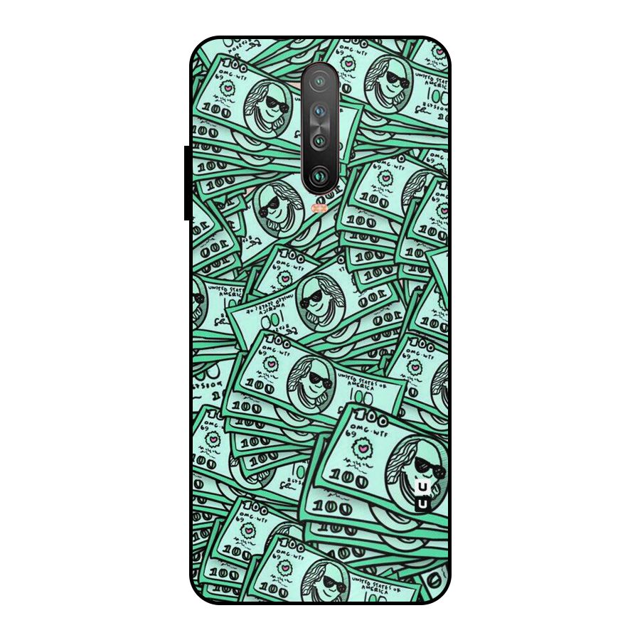 Money Swag Metal Back Case for Poco X2