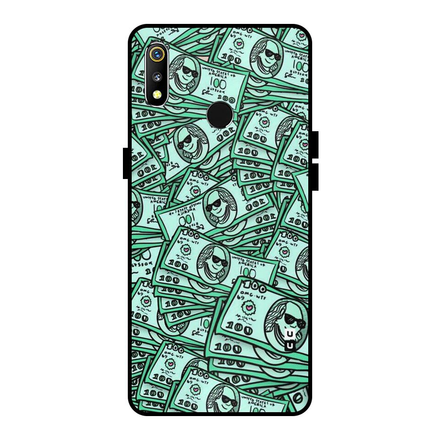 Money Swag Metal Back Case for Realme 3i