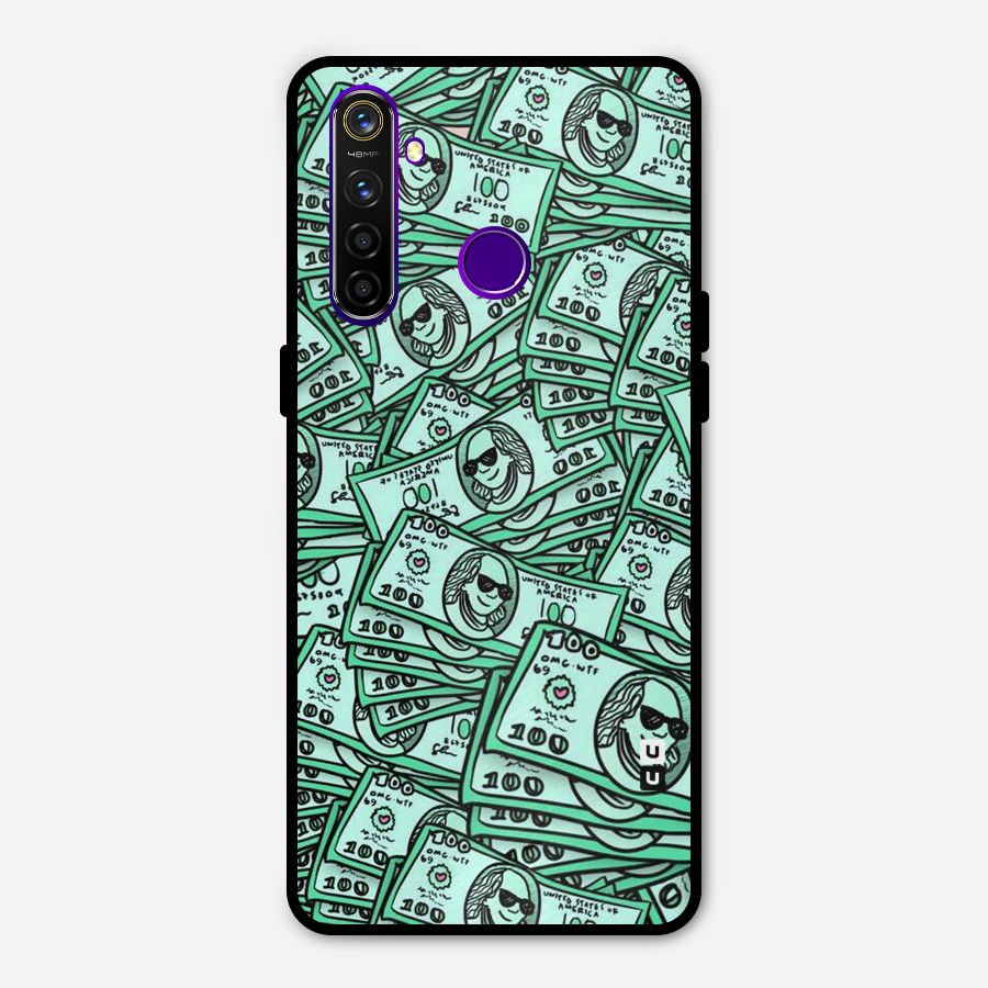 Money Swag Metal Back Case for Realme 5 Pro