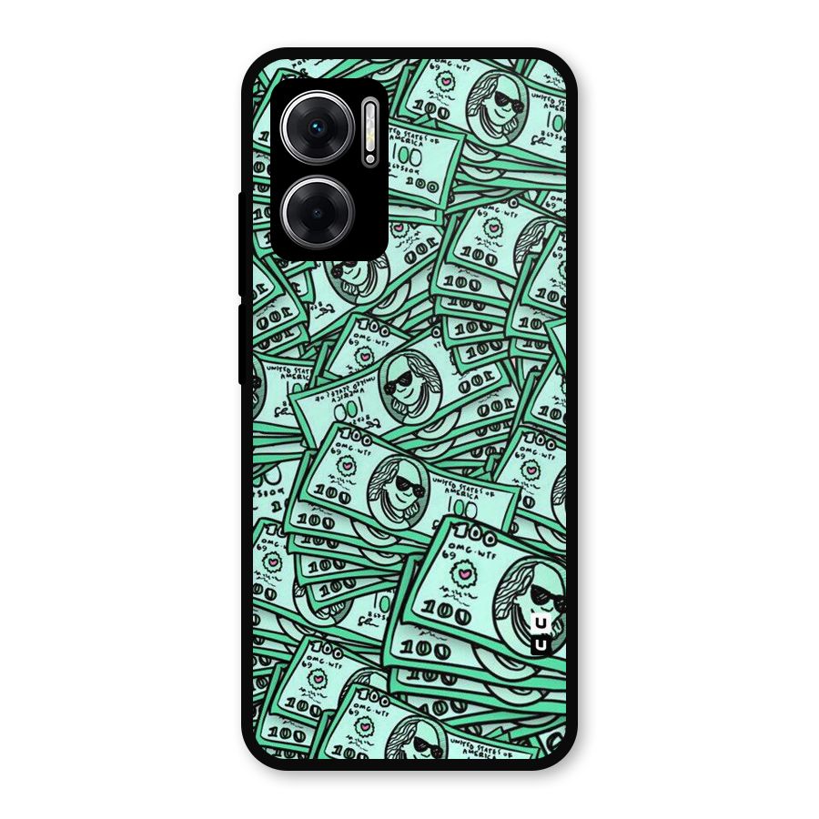 Money Swag Metal Back Case for Redmi 11 Prime 5G