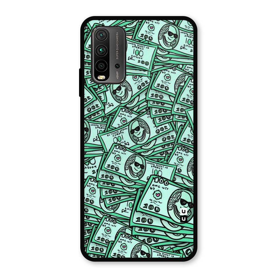 Money Swag Metal Back Case for Redmi 9 Power
