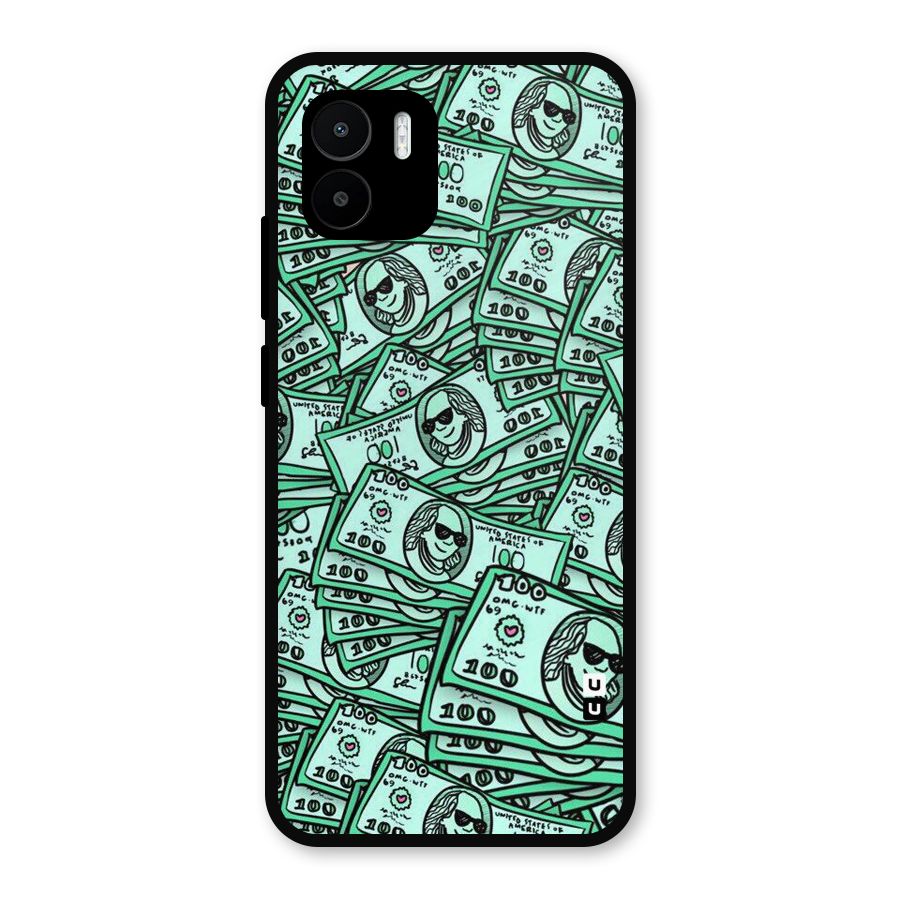 Money Swag Metal Back Case for Redmi A2