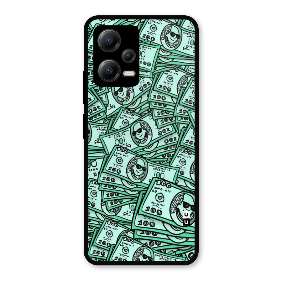 Money Swag Metal Back Case for Redmi Note 12 5G