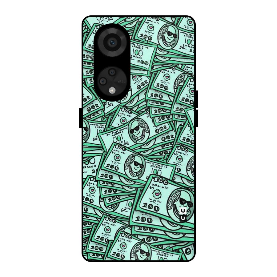 Money Swag Metal Back Case for Reno8 T 5G