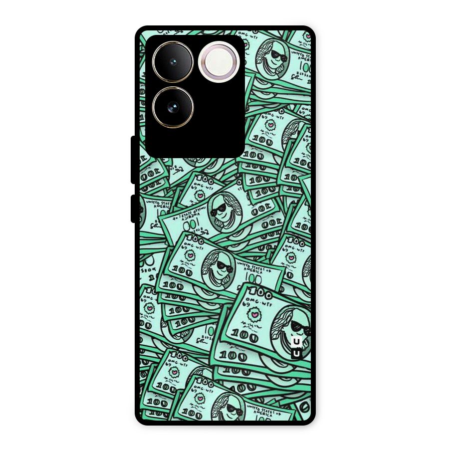 Money Swag Metal Back Case for Vivo T2 Pro