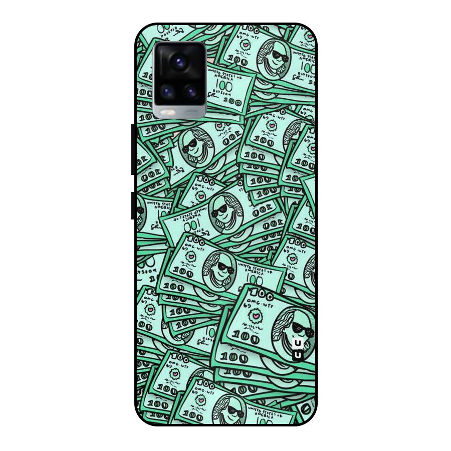 Money Swag Metal Back Case for Vivo V20 2021