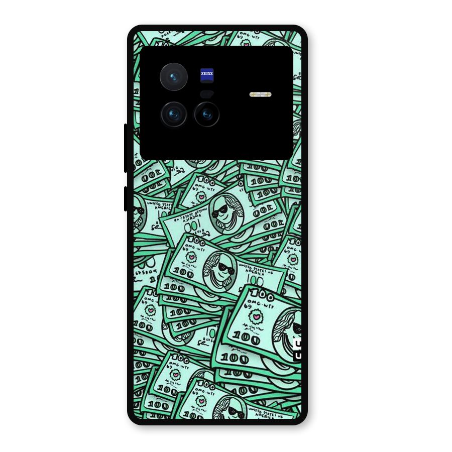 Money Swag Metal Back Case for Vivo X80