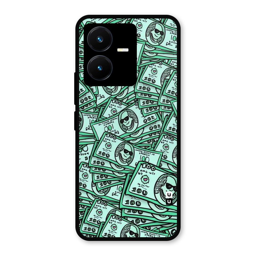 Money Swag Metal Back Case for Vivo Y22
