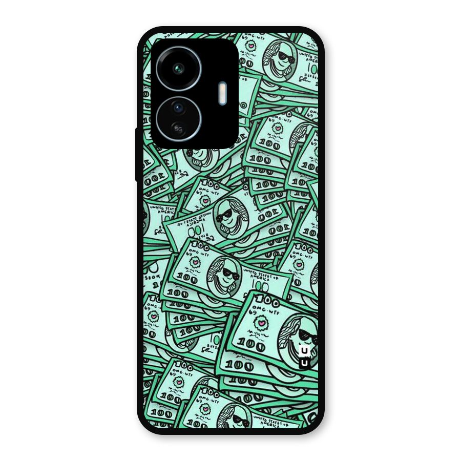 Money Swag Metal Back Case for vivo iQOO Z6 Lite 5G