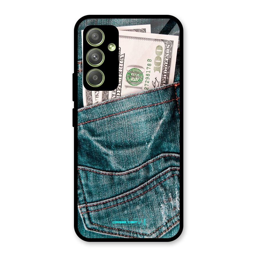 Money in Jeans Glass Back Case for Galaxy A54