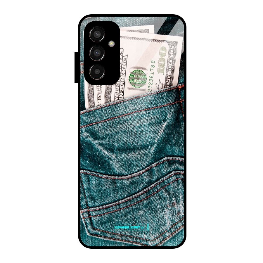 Money in Jeans Glass Back Case for Galaxy F13