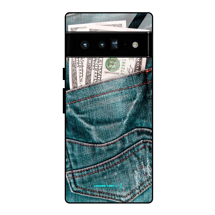 Money in Jeans Glass Back Case for Google Pixel 6 Pro