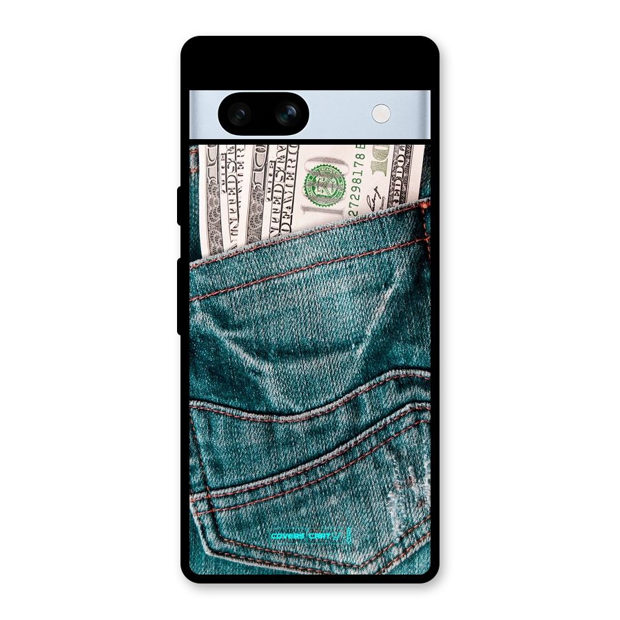 Money in Jeans Glass Back Case for Google Pixel 7a