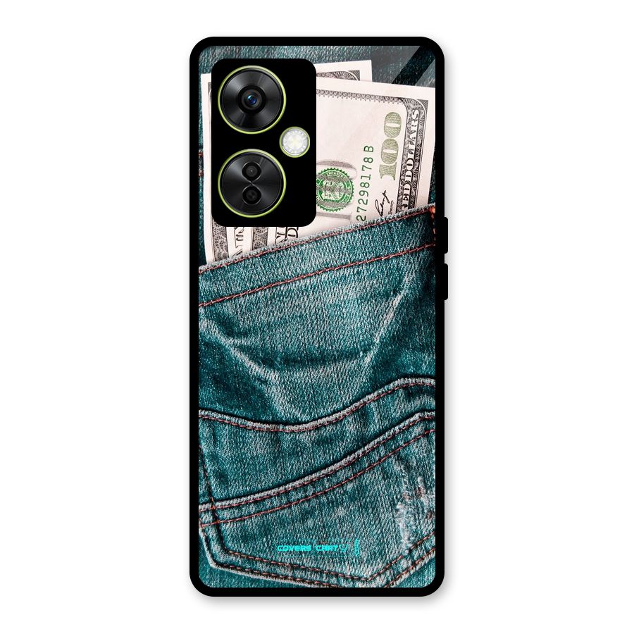 Money in Jeans Glass Back Case for OnePlus Nord CE 3 Lite