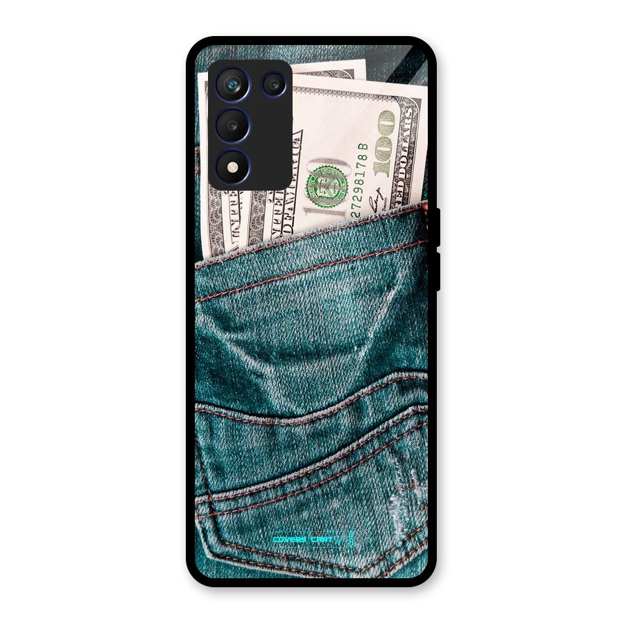 Money in Jeans Glass Back Case for Realme 9 5G Speed