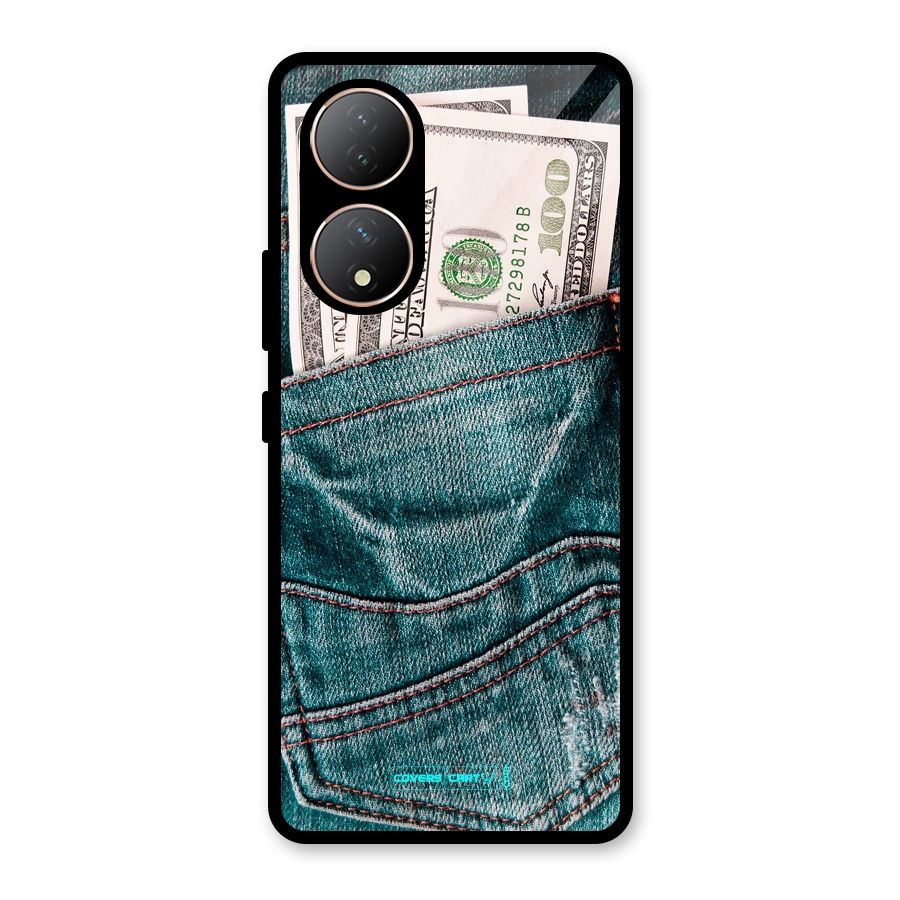 Money in Jeans Glass Back Case for Vivo Y100A