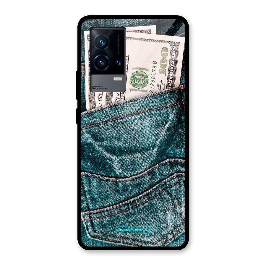 Money in Jeans Glass Back Case for iQOO 9 5G