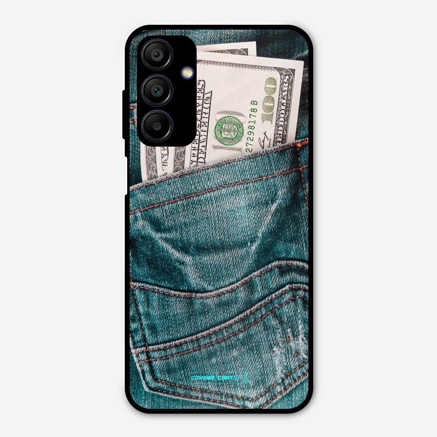 Money in Jeans Metal Back Case for Galaxy A15 5G