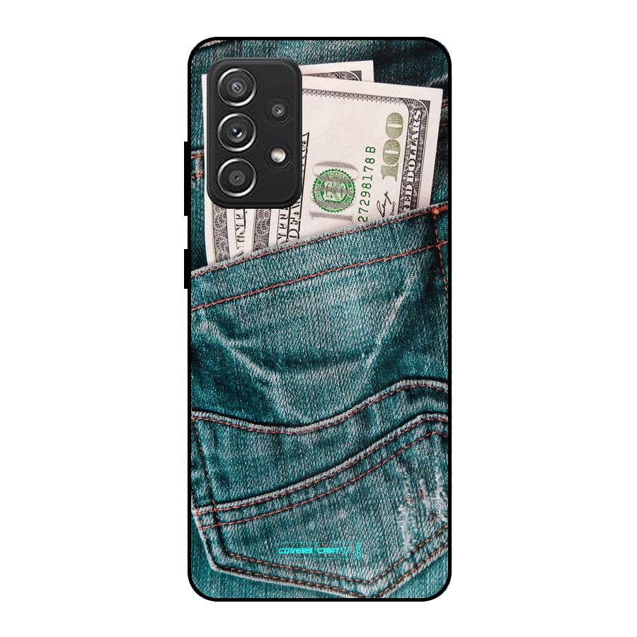 Money in Jeans Metal Back Case for Galaxy A52s 5G