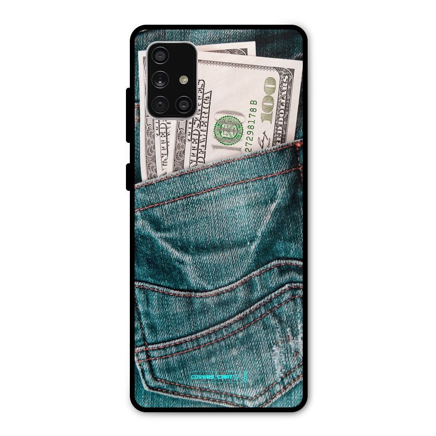 Money in Jeans Metal Back Case for Galaxy A71
