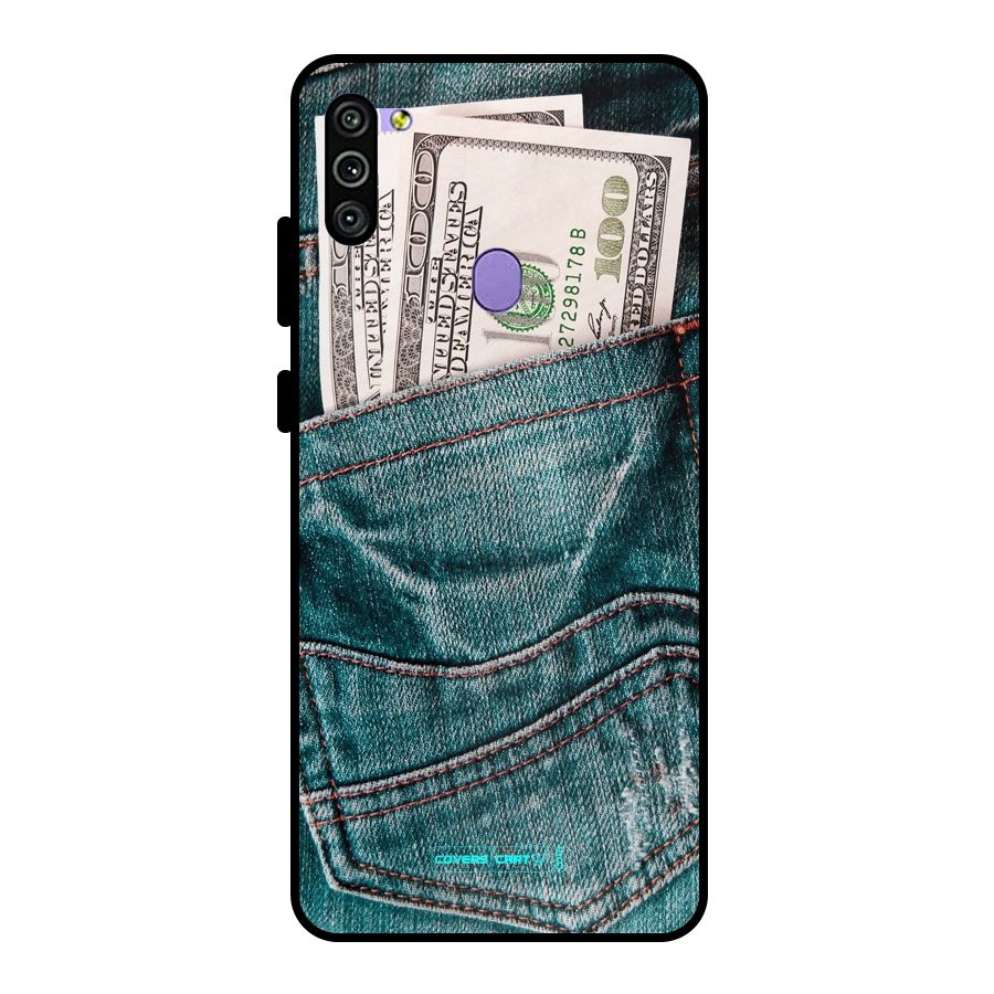 Money in Jeans Metal Back Case for Galaxy M11