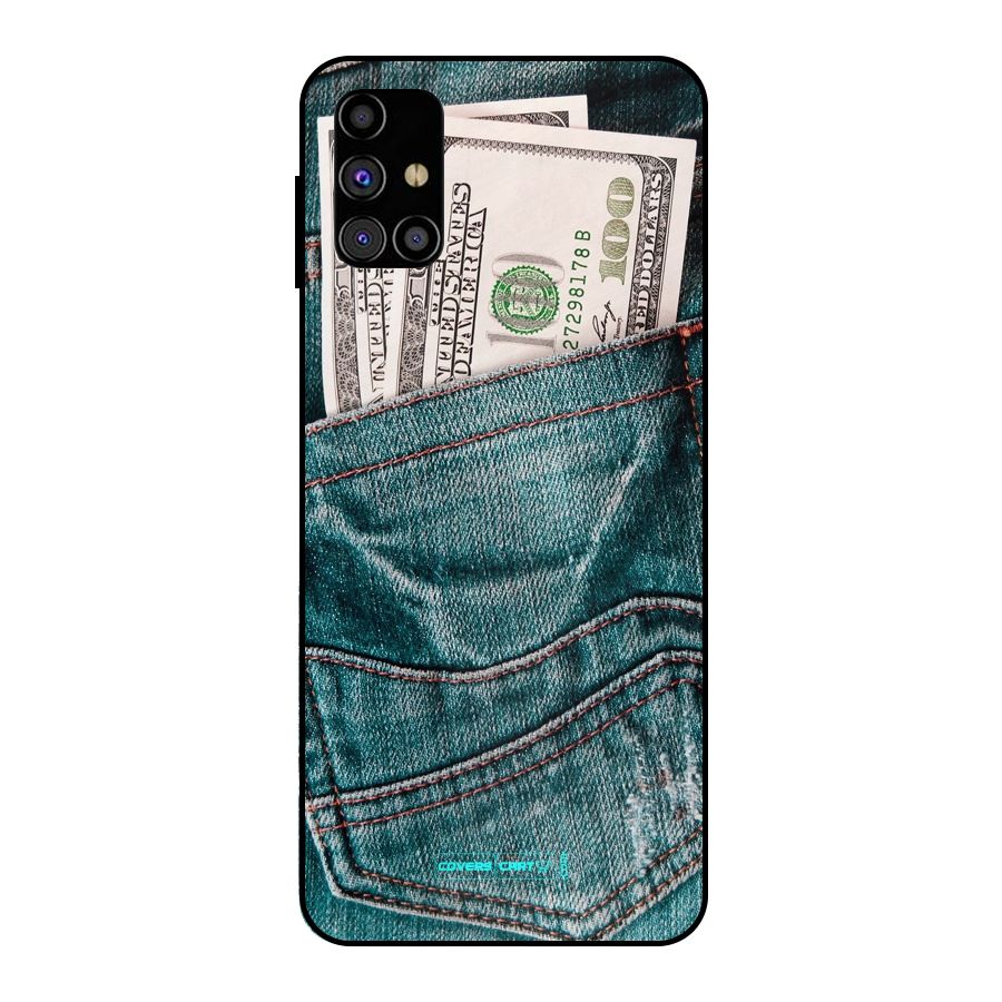 Money in Jeans Metal Back Case for Galaxy M31s