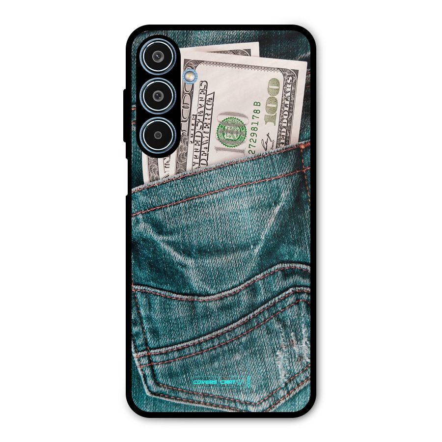 Money in Jeans Metal Back Case for Galaxy M35